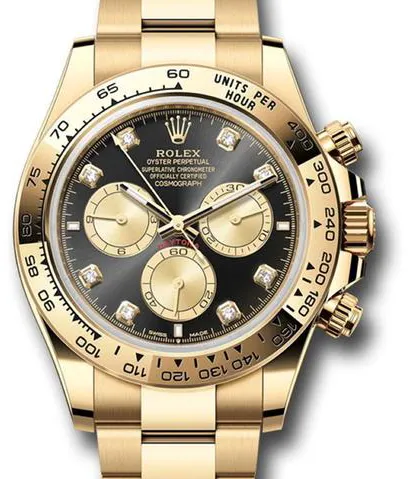 Rolex Daytona 126508 40mm Yellow gold Black