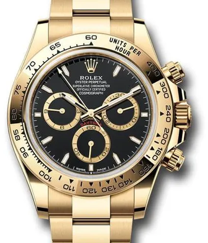 Rolex Daytona 126508 40mm Yellow gold Black