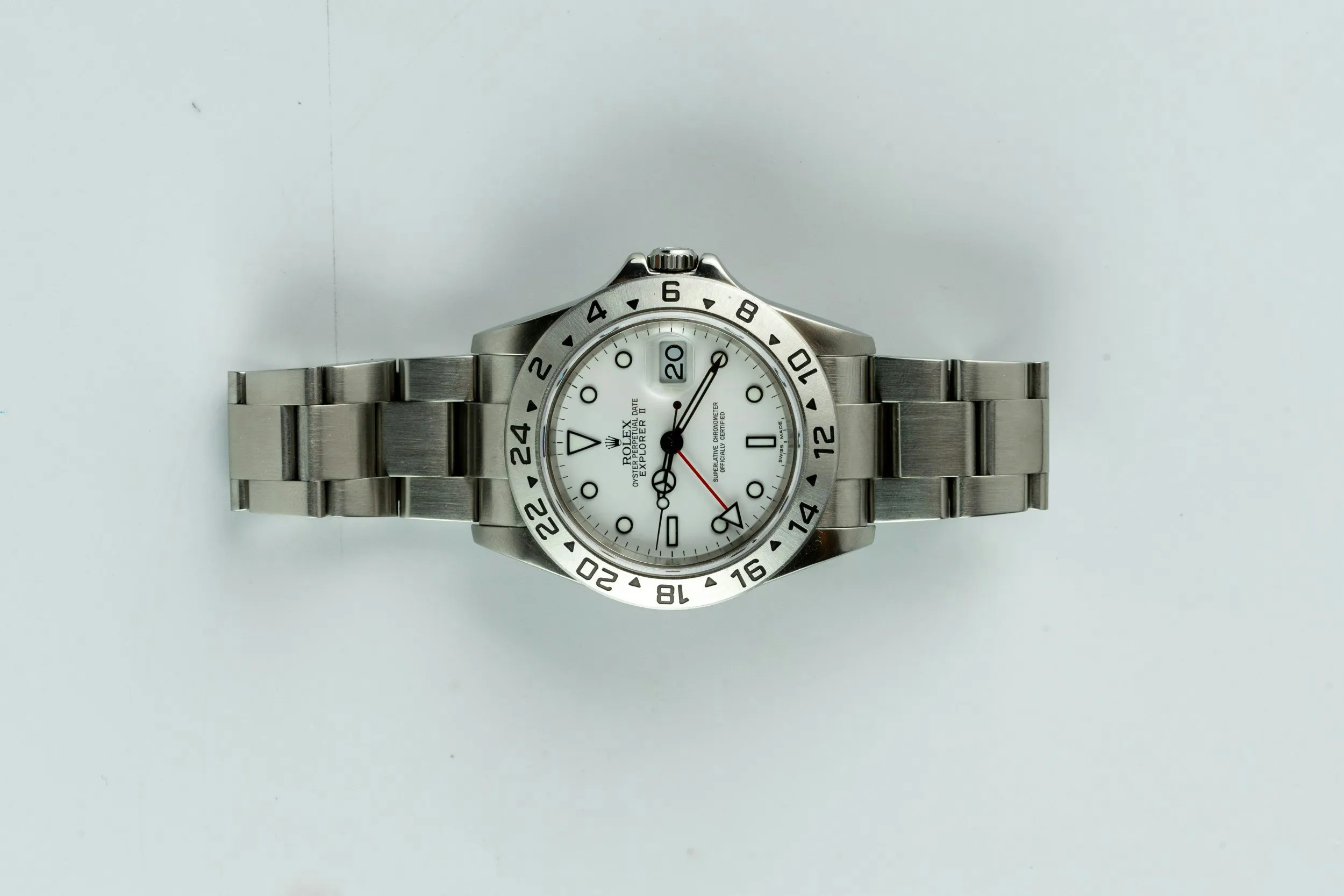 Rolex Explorer II 16570 40mm Stainless steel White