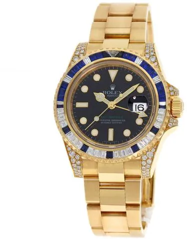 Rolex GMT-Master II 116758SA 40mm Yellow gold Paved 9