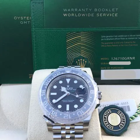 Rolex GMT-Master II 126710GRNR 40mm Stainless steel Black