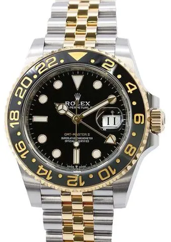 Rolex GMT-Master II 126713GRNR 40mm Yellow gold and Stainless steel Black