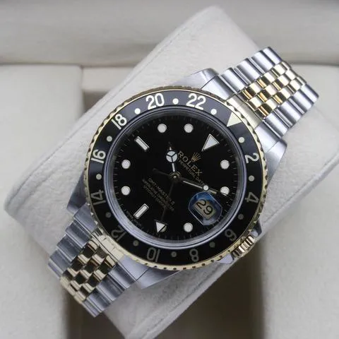 Rolex GMT-Master II 16713 40mm Yellow gold and Stainless steel Black