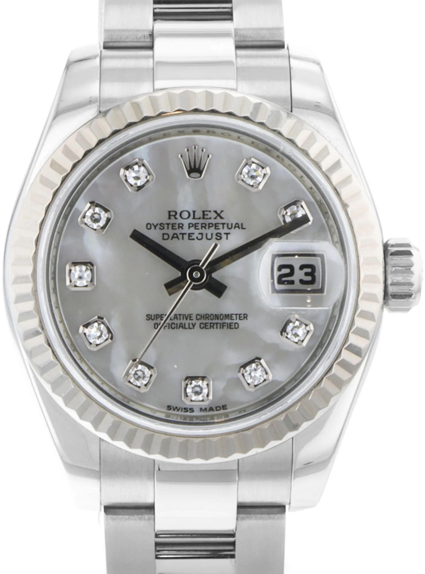 Rolex Lady-Datejust 179174 26mm Stainless steel Mother-of-pearl