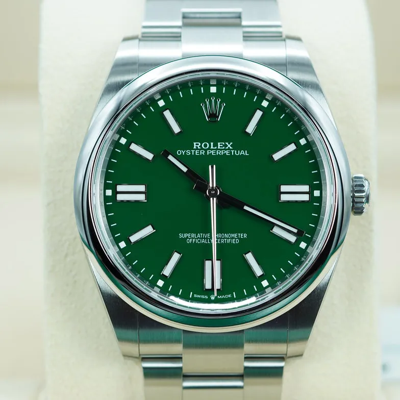 Rolex Oyster Perpetual 124300-0005 41mm Oystersteel Green