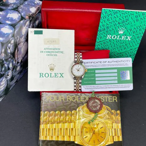 Rolex Oyster Perpetual 67193 26mm Yellow gold and Stainless steel Silver 1