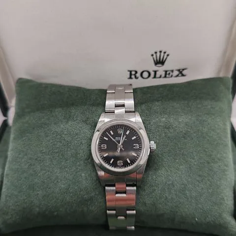 Rolex Oyster Perpetual 76080 24mm Stainless steel Black 4