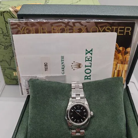 Rolex Oyster Perpetual 76080 24mm Stainless steel Black 8