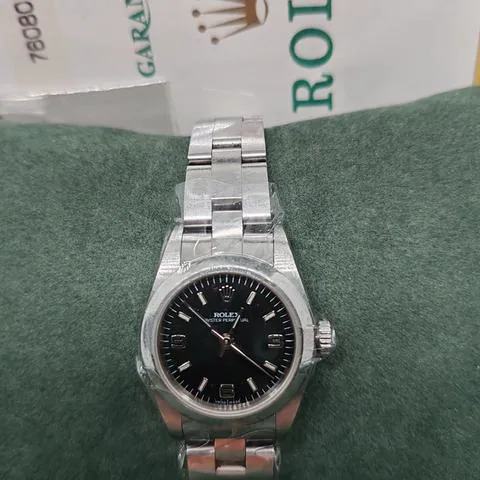 Rolex Oyster Perpetual 76080 24mm Stainless steel Black 9