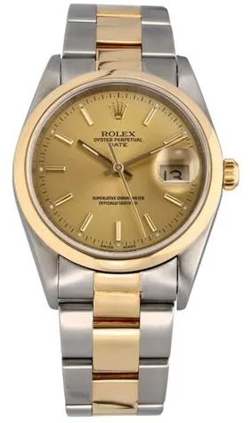 Rolex Oyster Perpetual Date 15203 34mm Champagne