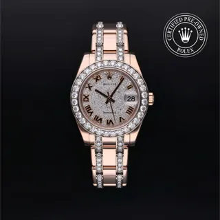 Rolex Pearlmaster 81285 Rose gold Gray