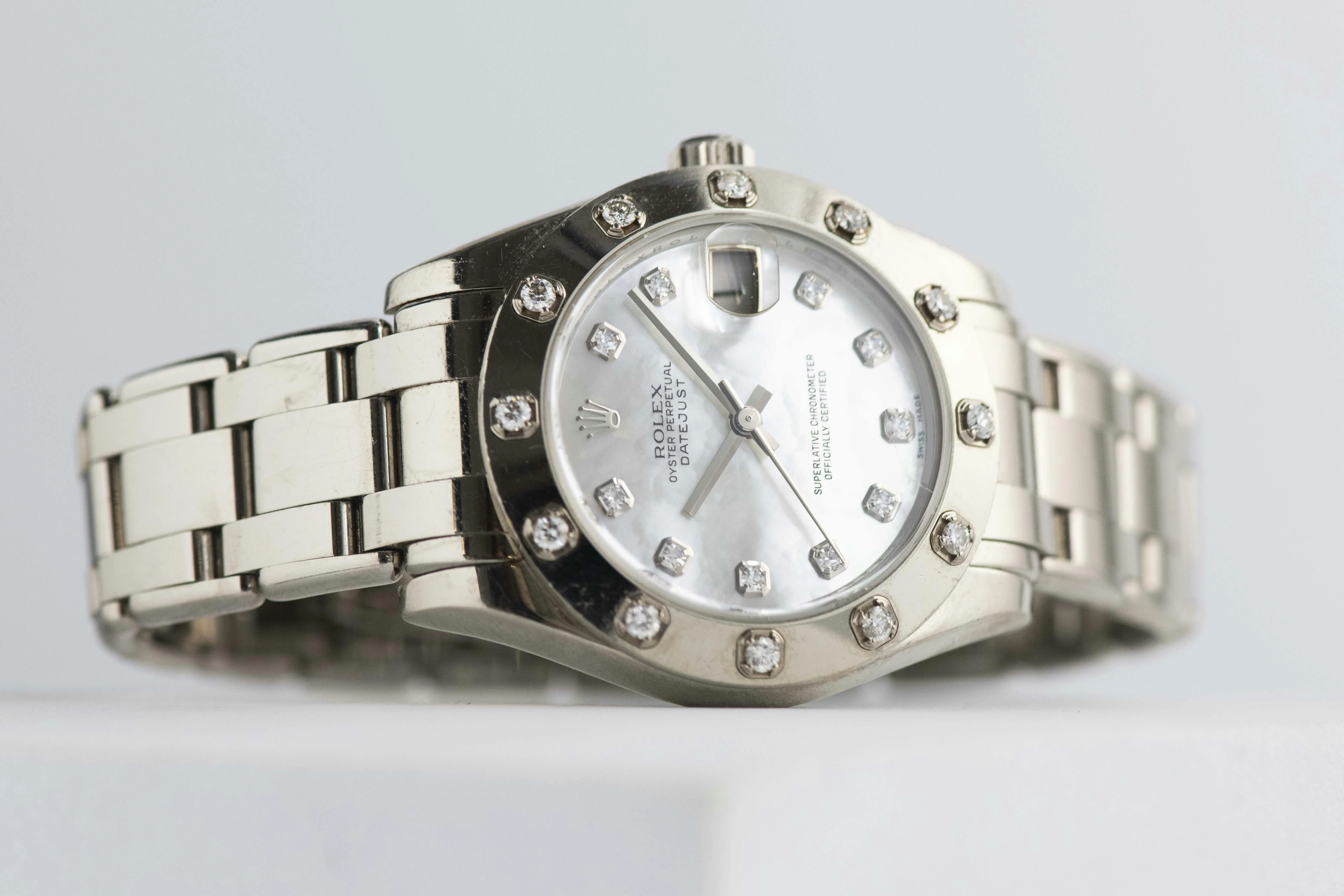 Rolex Pearlmaster 81319 34mm White gold Silver 10