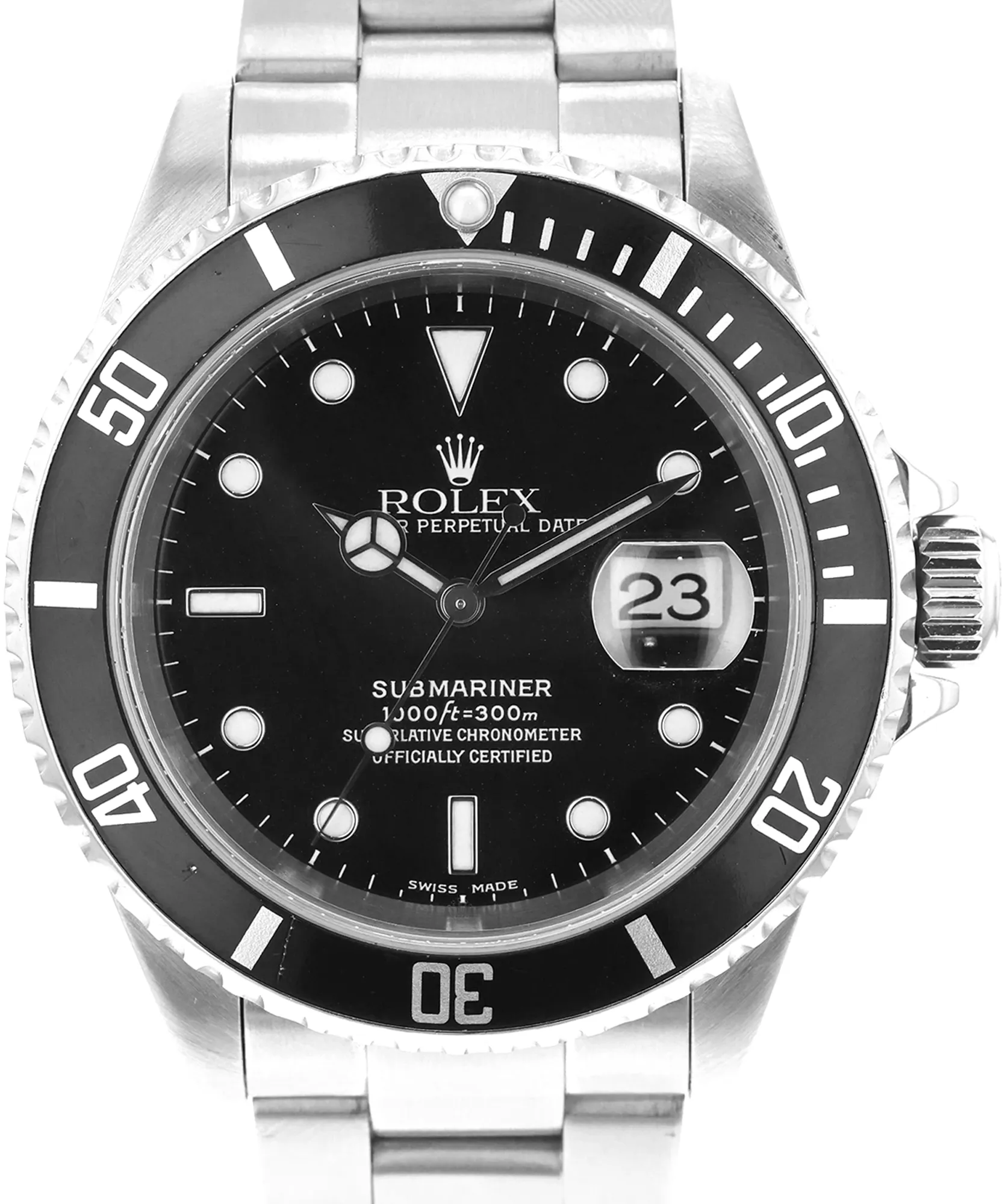 Rolex Submariner 16610 T 40mm Stainless steel Black