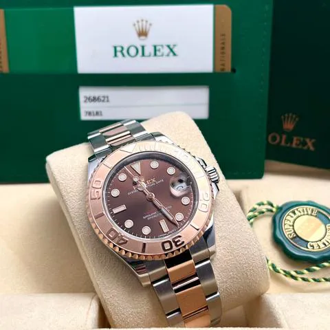 Rolex Yacht-Master 37 268621 37mm Yellow gold and Stainless steel Brown 1