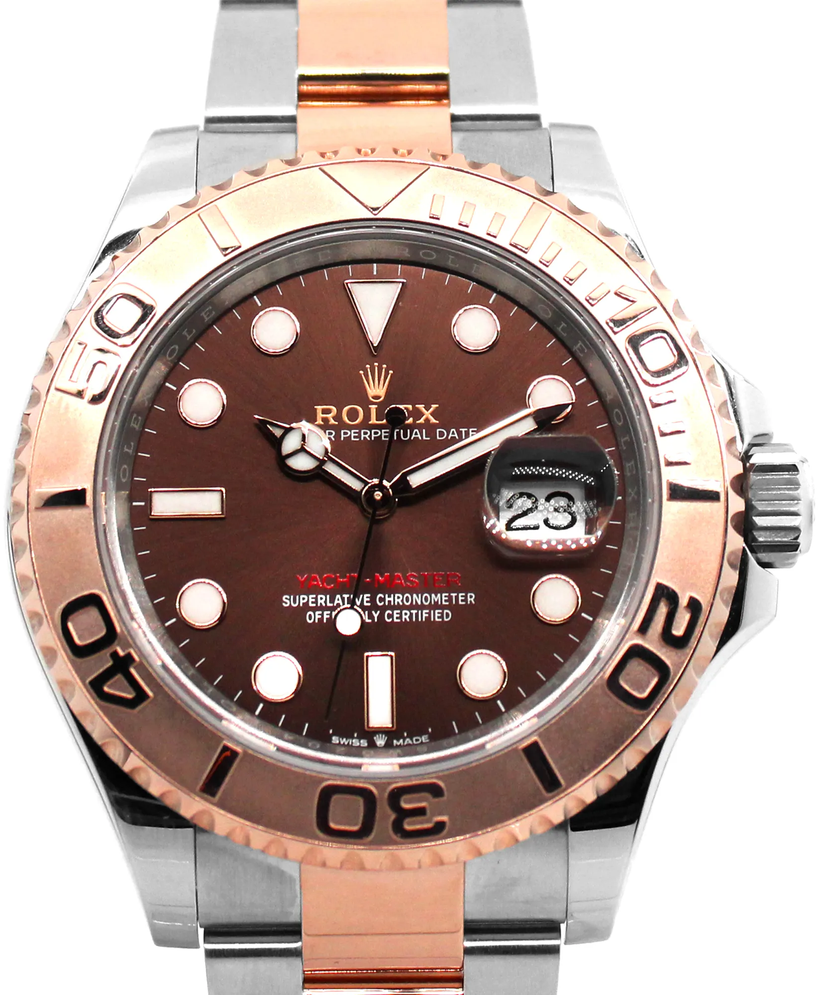 Rolex Yacht-Master 40 126621 40mm Rose gold and Stainless steel and 18k rose gold Brown