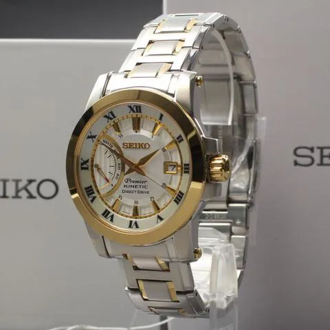 Seiko Premier 5D22-0AD0 41mm Stainless steel White