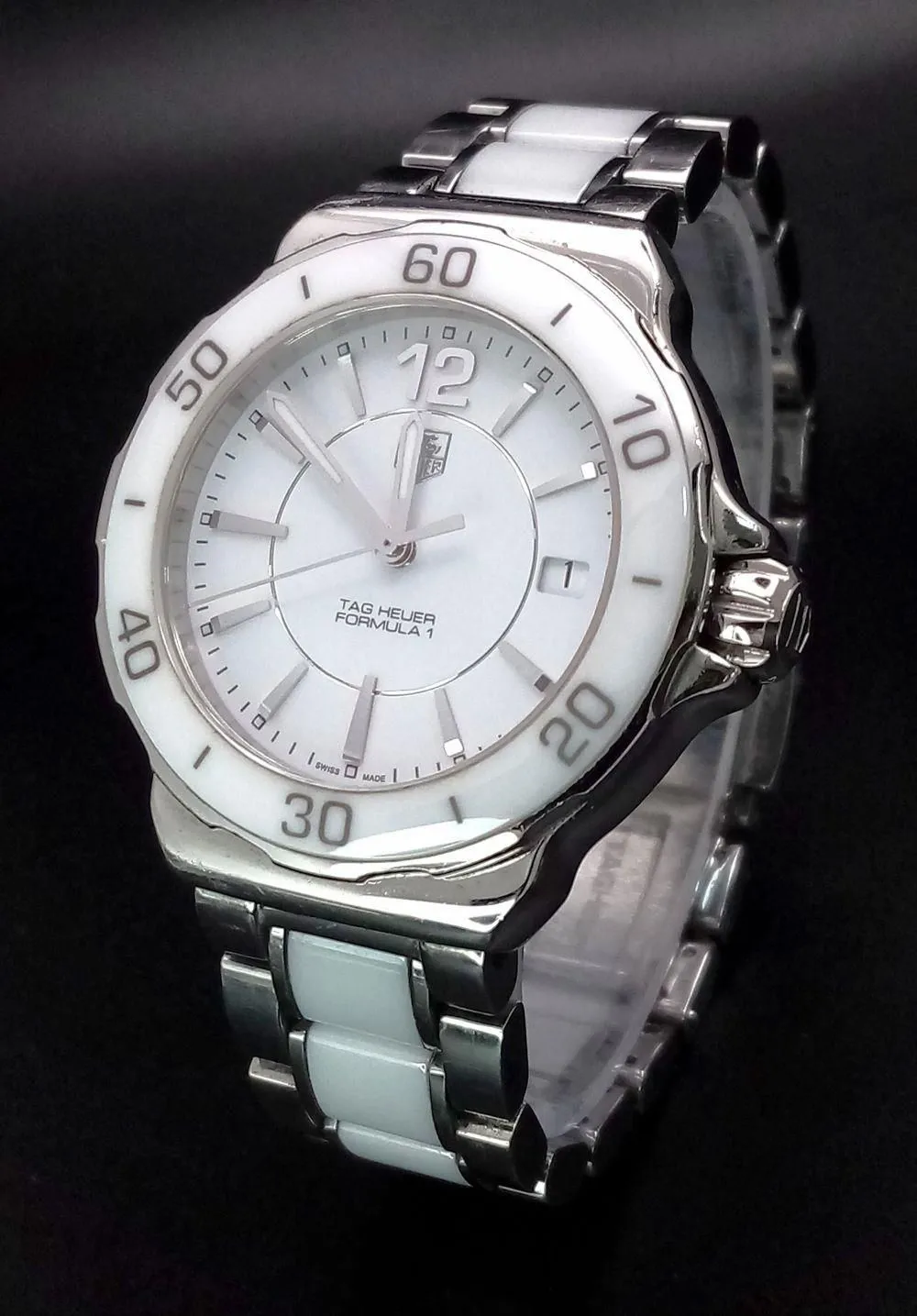 TAG Heuer Formula 1 Quartz 017960 35mm Ceramic White