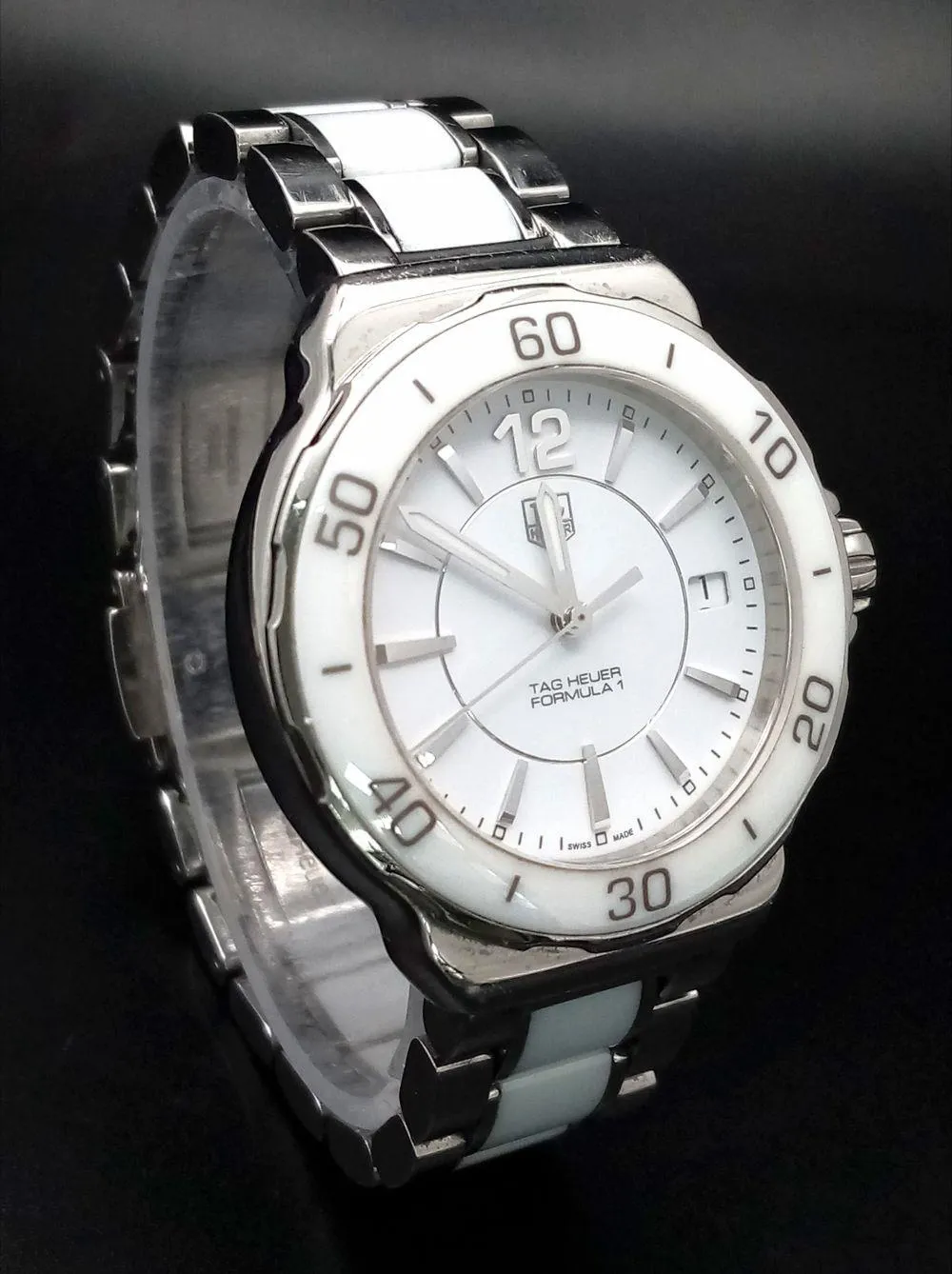 TAG Heuer Formula 1 Quartz 017960 35mm Ceramic White 7