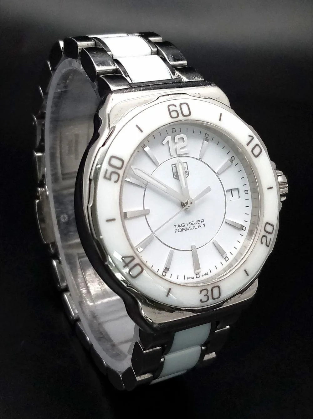 TAG Heuer Formula 1 Quartz 017960 35mm Ceramic White 8