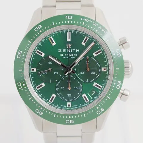 Zenith Chronomaster Sport 03.3107.3600/56.M3100 41mm Stainless steel Green