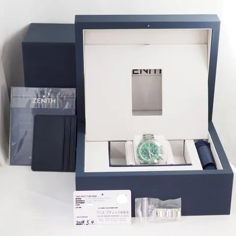 Zenith Chronomaster Sport 03.3107.3600/56.M3100 41mm Stainless steel Green 1