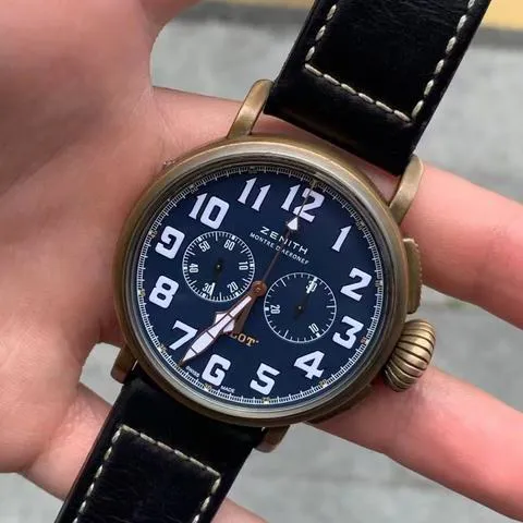 Zenith Pilot 29.2430.4069/57.C808 45mm Bronze Blue 2