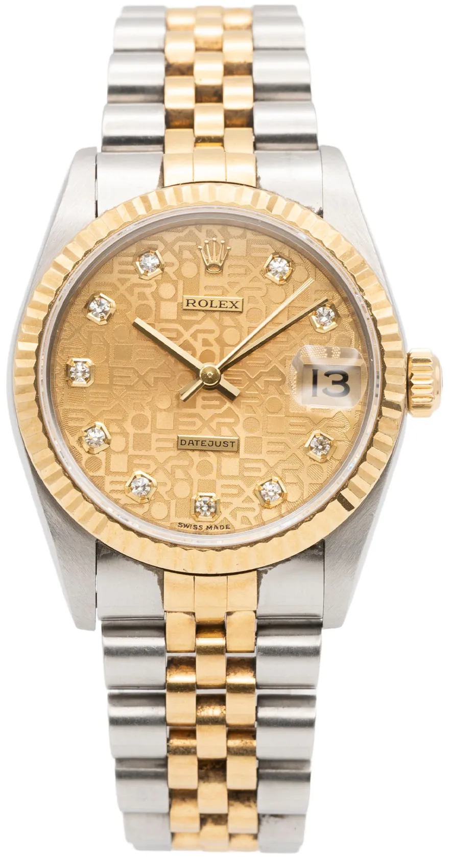 Rolex Datejust 31 78273 31mm Yellow gold and Stainless steel Champagne and Diamond