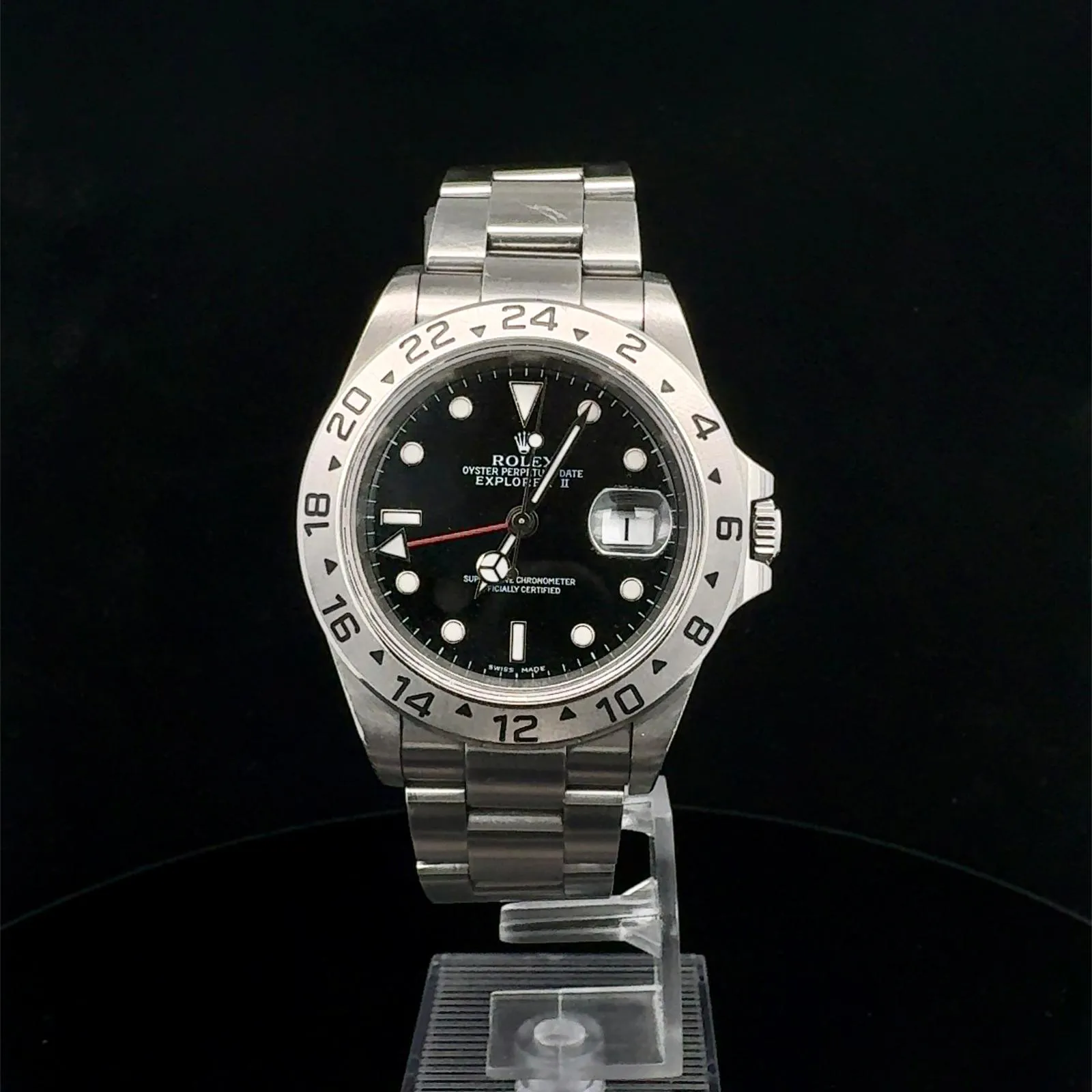 Rolex Explorer II 16570 40mm Stainless steel Black