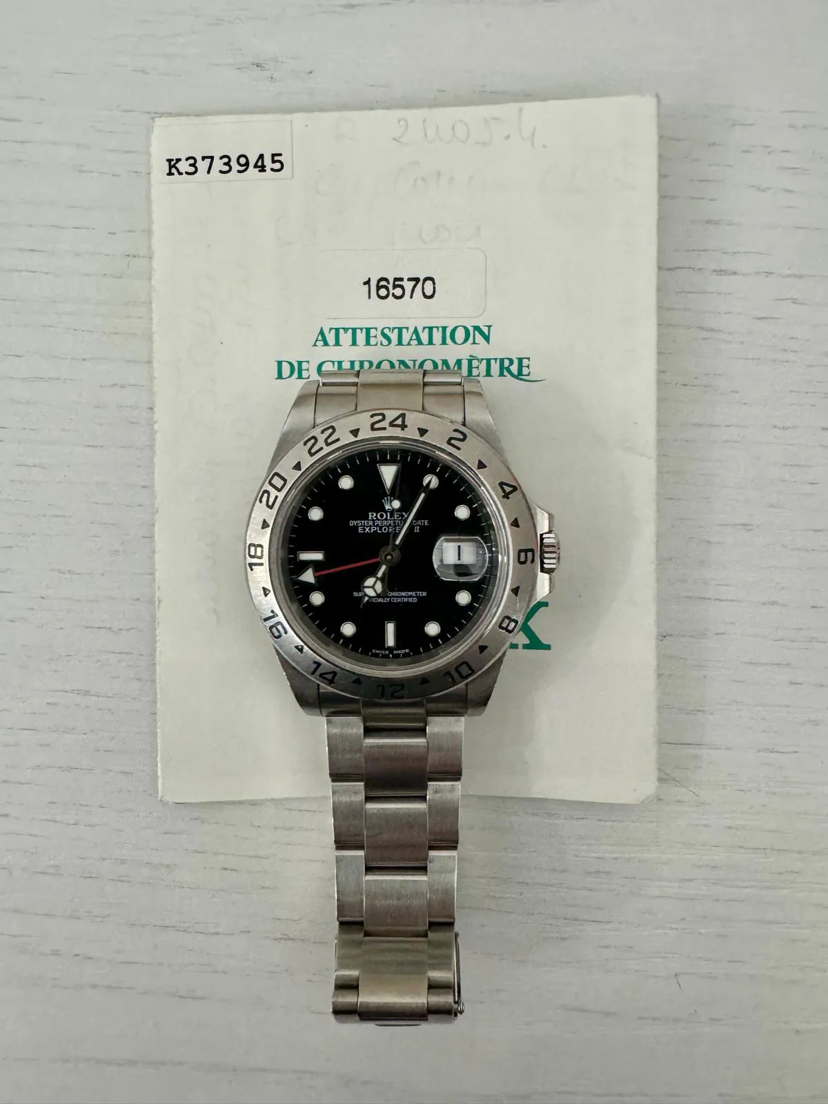 Rolex Explorer II 16570 40mm Stainless steel Black 1