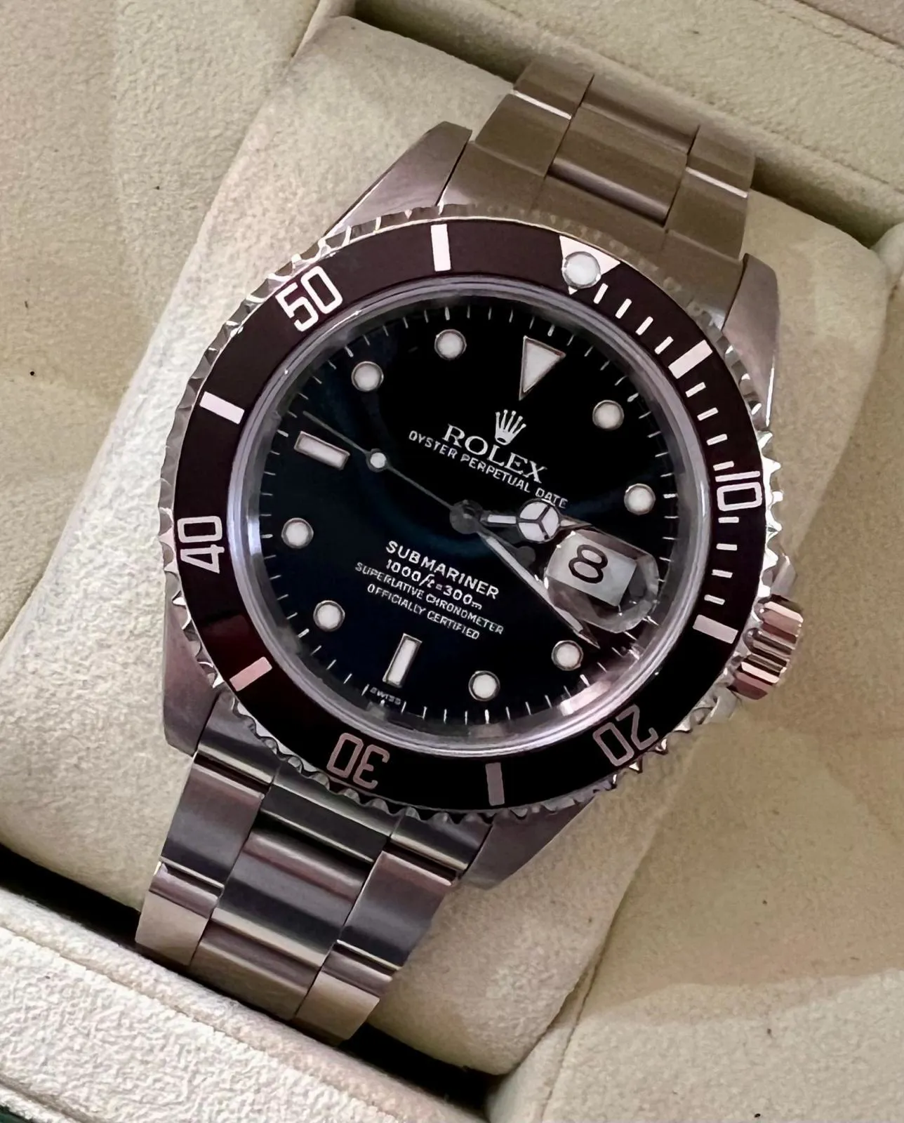 Rolex Submariner 16610 40mm Stainless steel Black