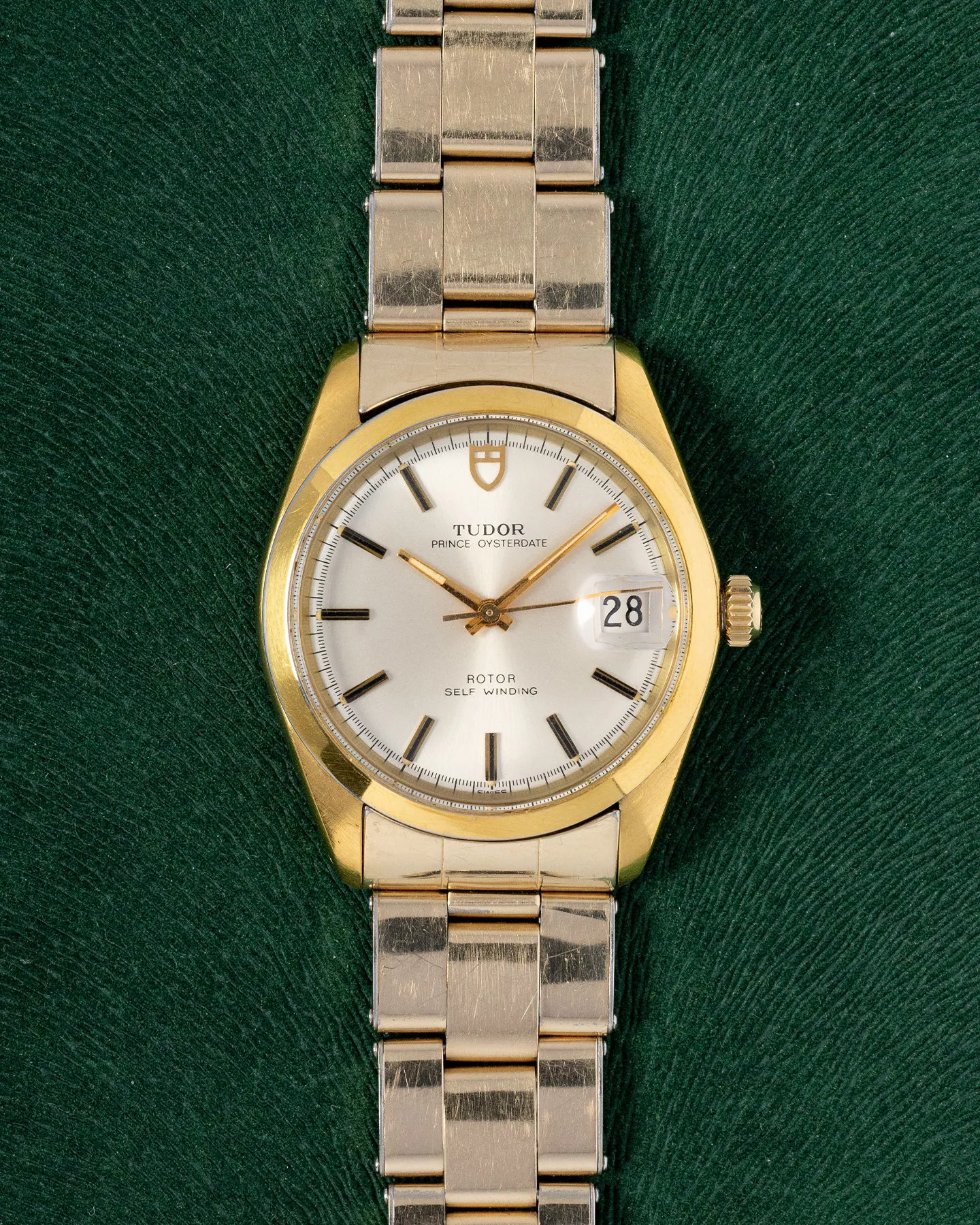 Tudor Prince 9050 34mm Yellow gold Champagne