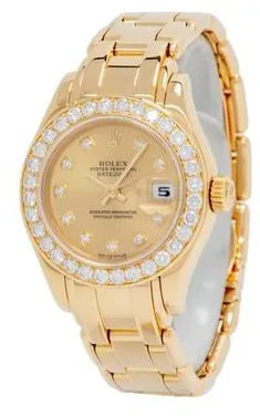 Rolex Pearlmaster 69298 29mm Yellow gold Champagne