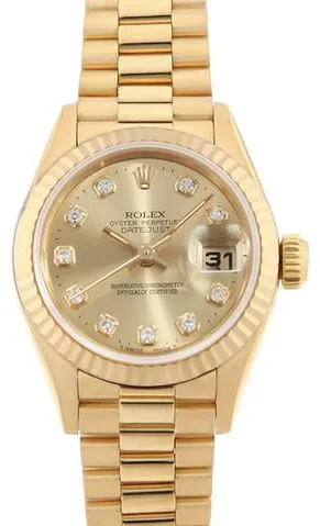 Rolex Datejust 69178G 26mm Yellow gold Champagne