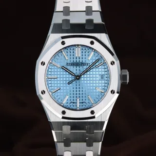 Audemars Piguet Royal Oak 15550ST.OO.1356ST.08 Stainless steel Light blue