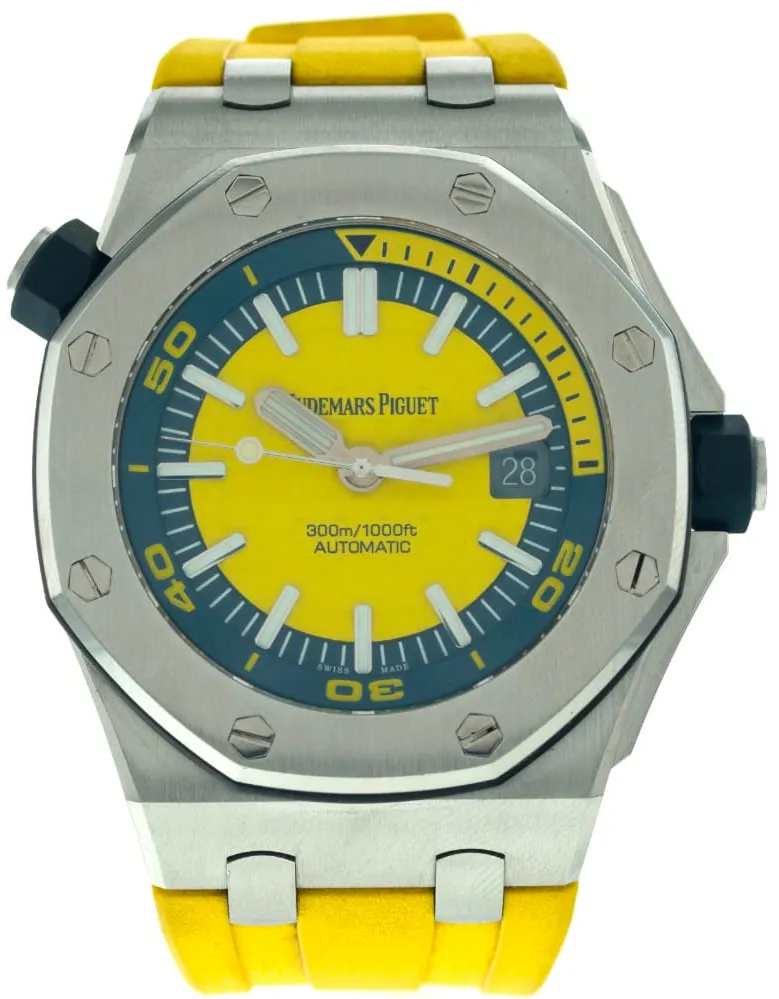 Audemars Piguet Royal Oak Offshore Diver 15710ST.OO.A051CA.01 42mm Stainless steel Yellow