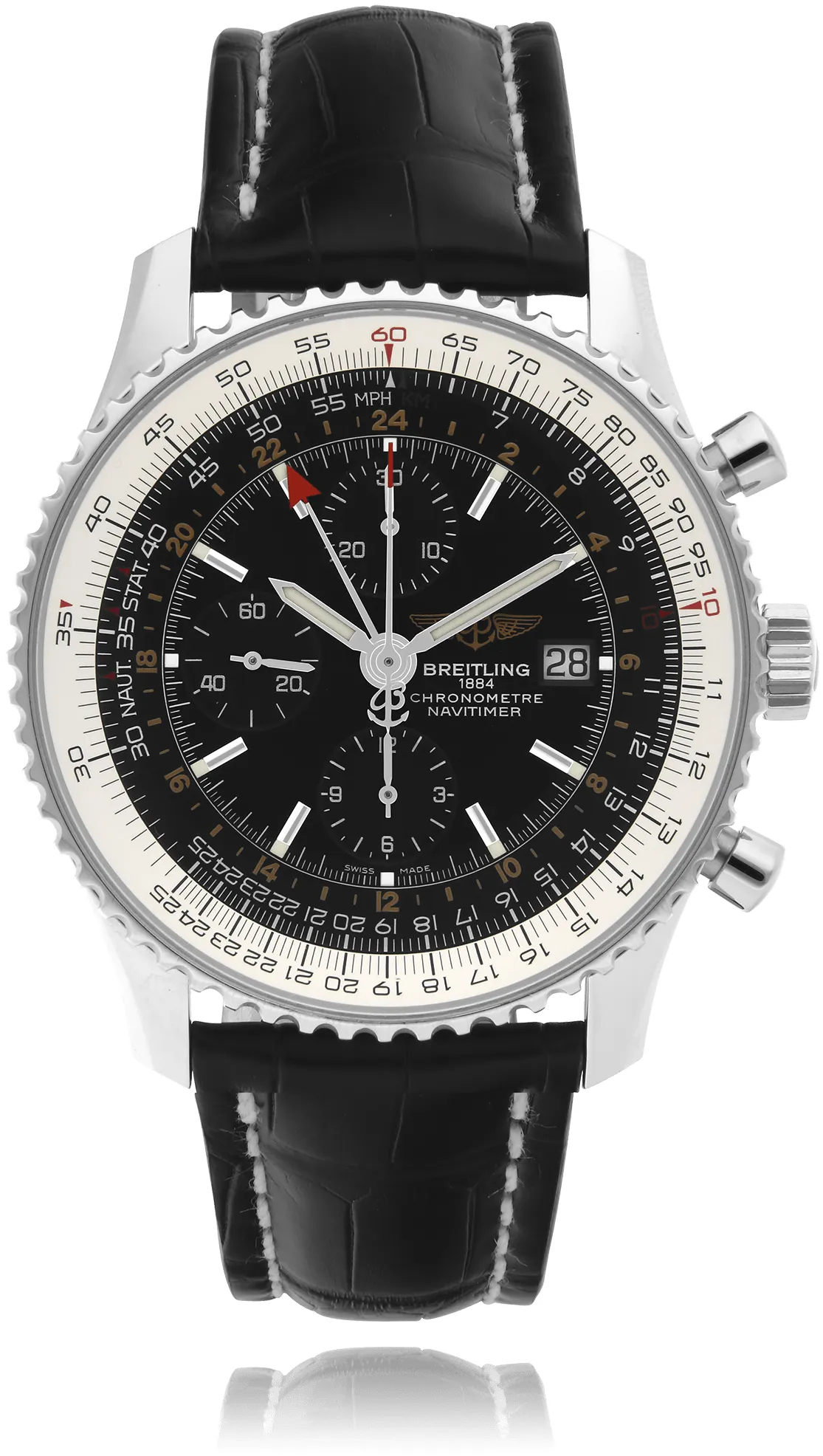 Breitling Navitimer A24322 46mm Stainless steel Black