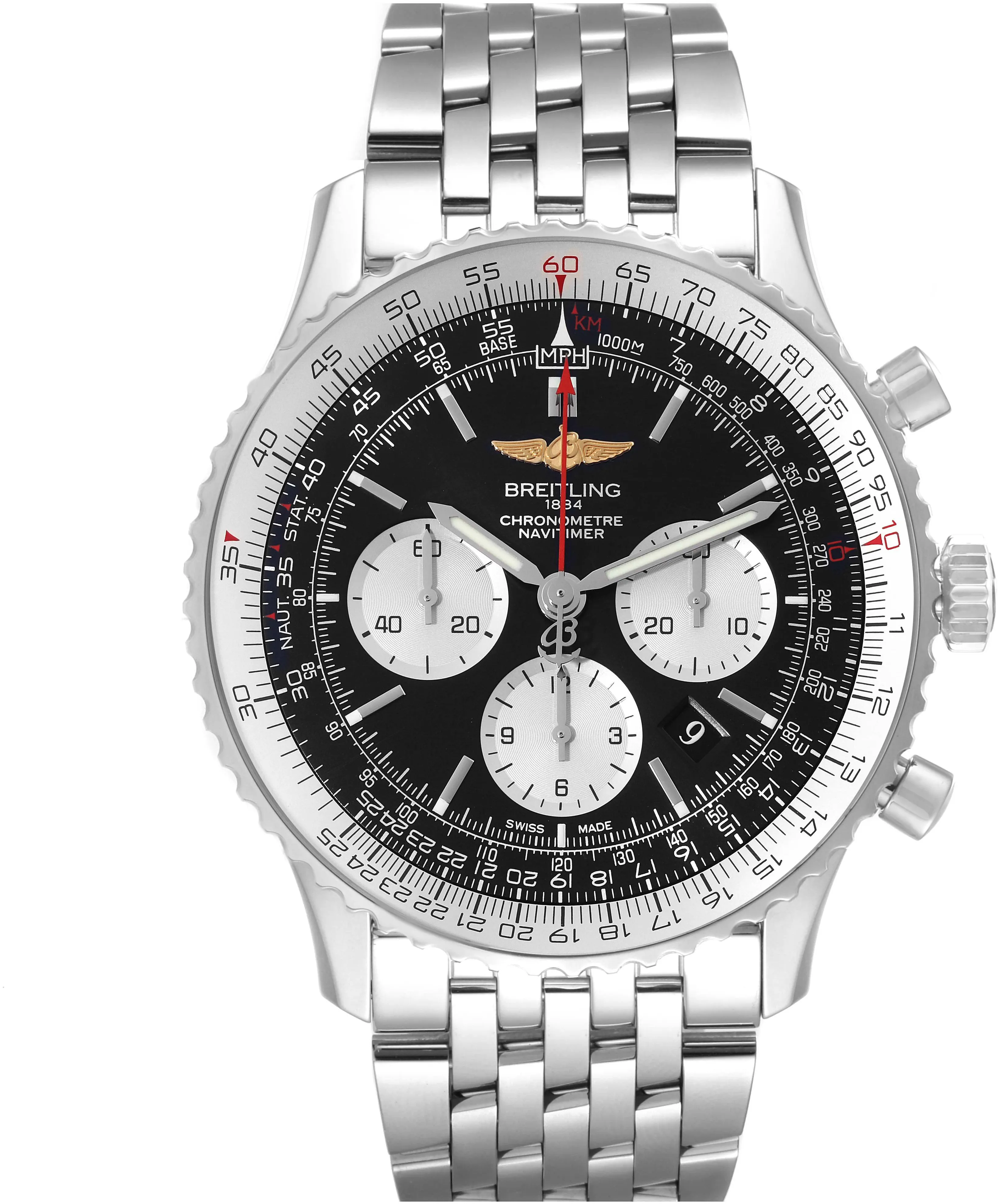 Breitling Navitimer AB0127 46mm Stainless steel Black