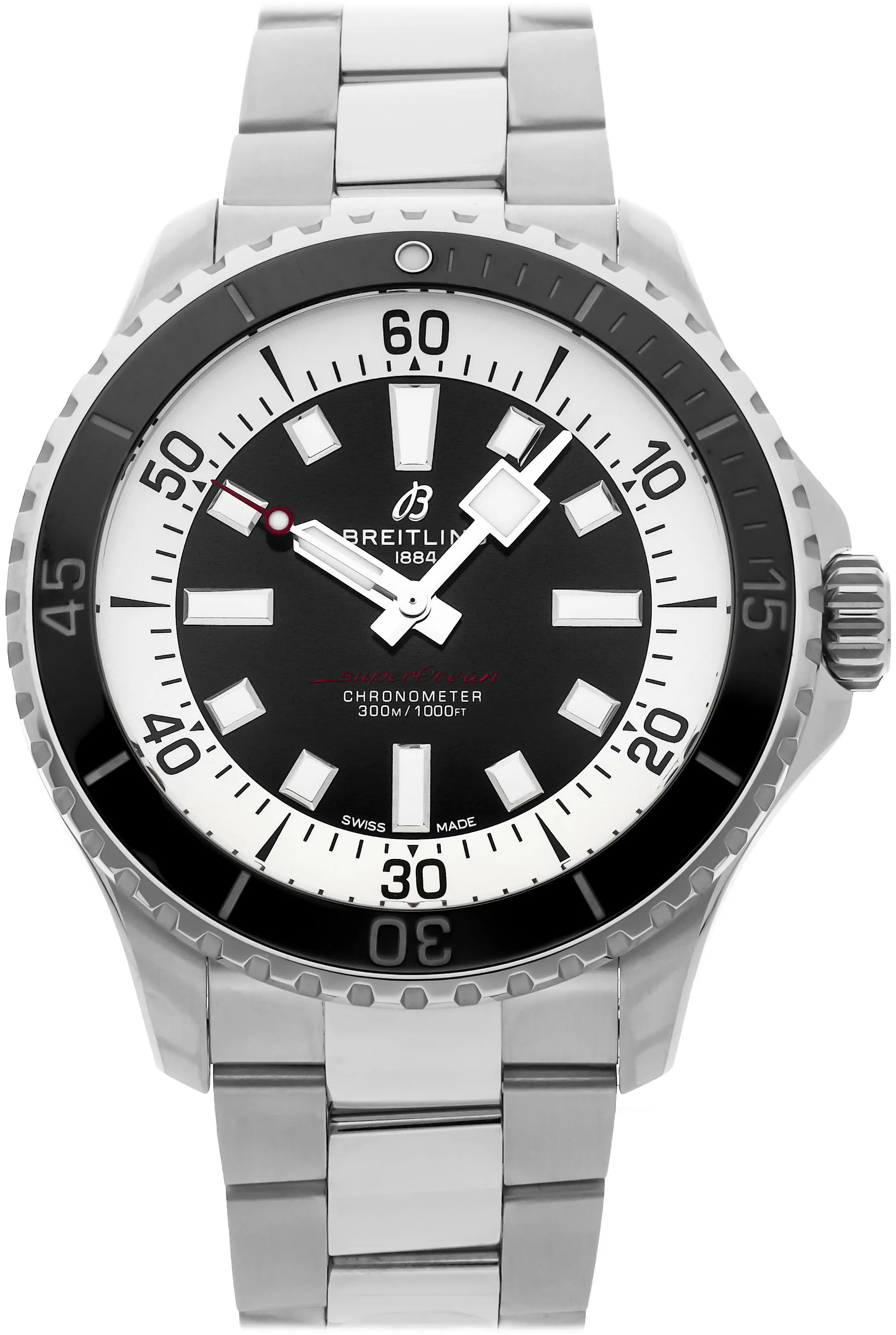 Breitling Superocean A17376211B1A1 44mm Stainless steel Black