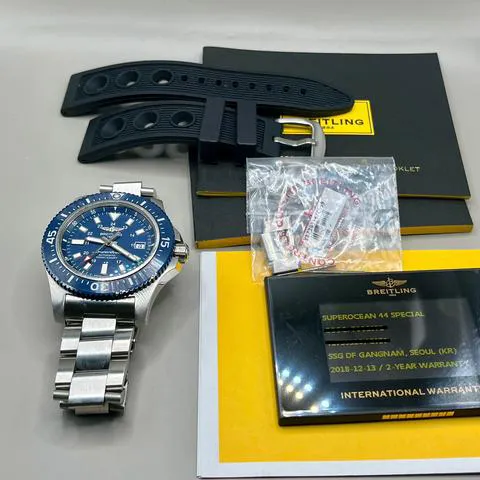 Breitling Superocean Y17393161C1A1 44mm Stainless steel Blue 11