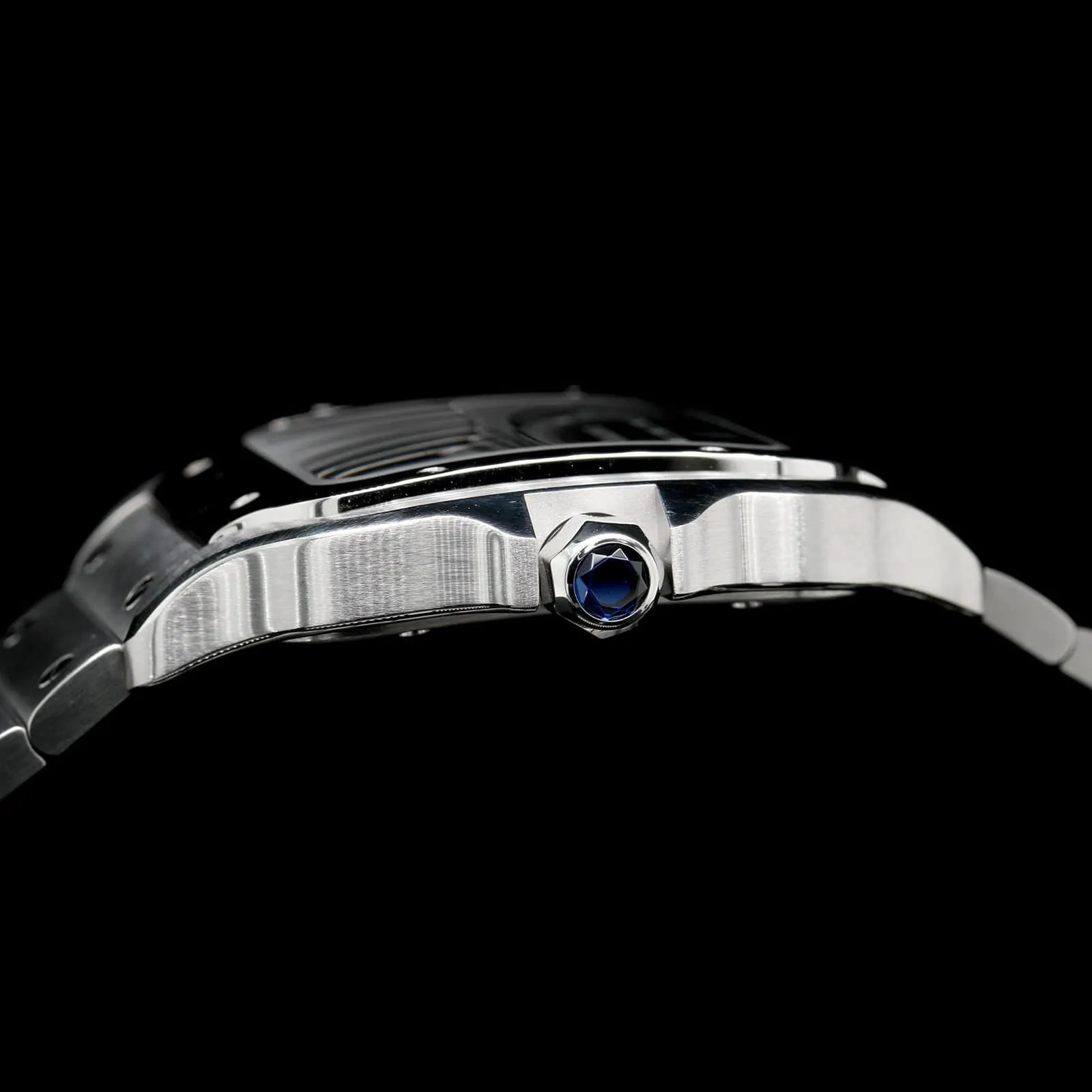 Cartier Santos Stainless steel Blue 1