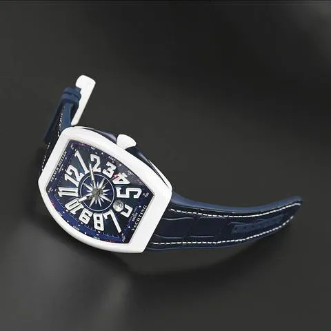 Franck Muller Vanguard V 45 SC DT 53.5mm Stainless steel Blue 2