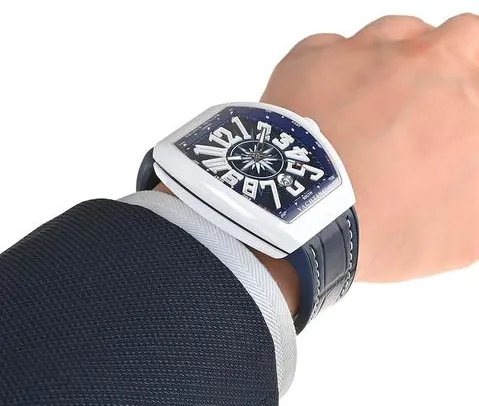 Franck Muller Vanguard V 45 SC DT 53.5mm Stainless steel Blue 6