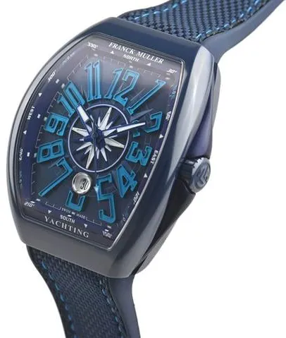 Franck Muller Vanguard V 45 SC DT 53.5mm Ceramic Blue