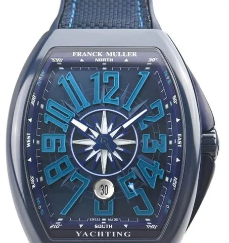 Franck Muller Vanguard V 45 SC DT 53.5mm Ceramic Blue 1