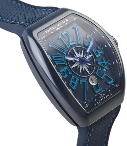 Franck Muller Vanguard V 45 SC DT 53.5mm Ceramic Blue 2