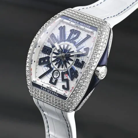 Franck Muller Vanguard V 45 SC DT AC 53.5mm Stainless steel White