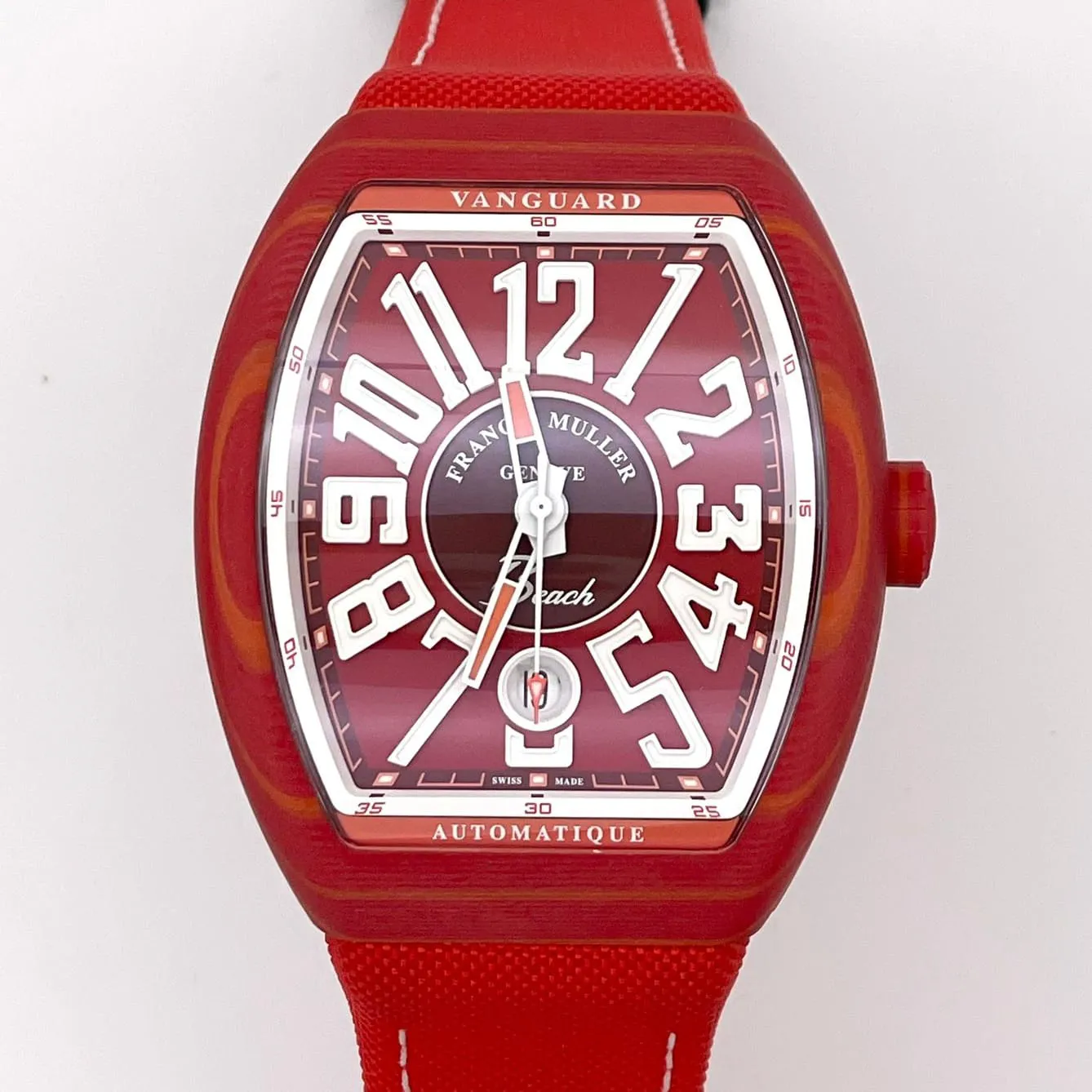 Franck Muller Vanguard V41 SC DT BEACH GF RGF RG BC 49.9mm Plastic Red