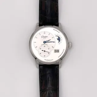 Glashütte PanoMaticLunar 1-90-02-42-32-61 Stainless steel Silver