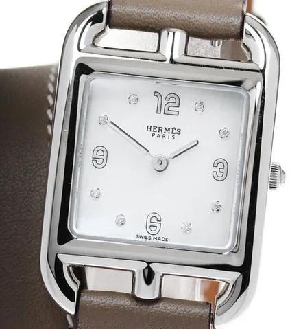 Hermès Cape Cod CC1.210 23mm Stainless steel White