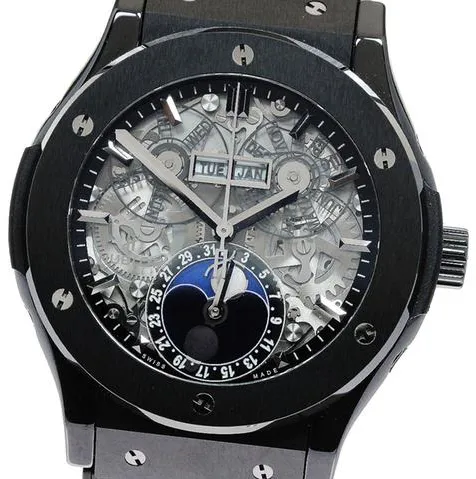 Hublot Classic Fusion Aerofusion 517.CX.0170.LR 46mm Black ceramic Skeletonized